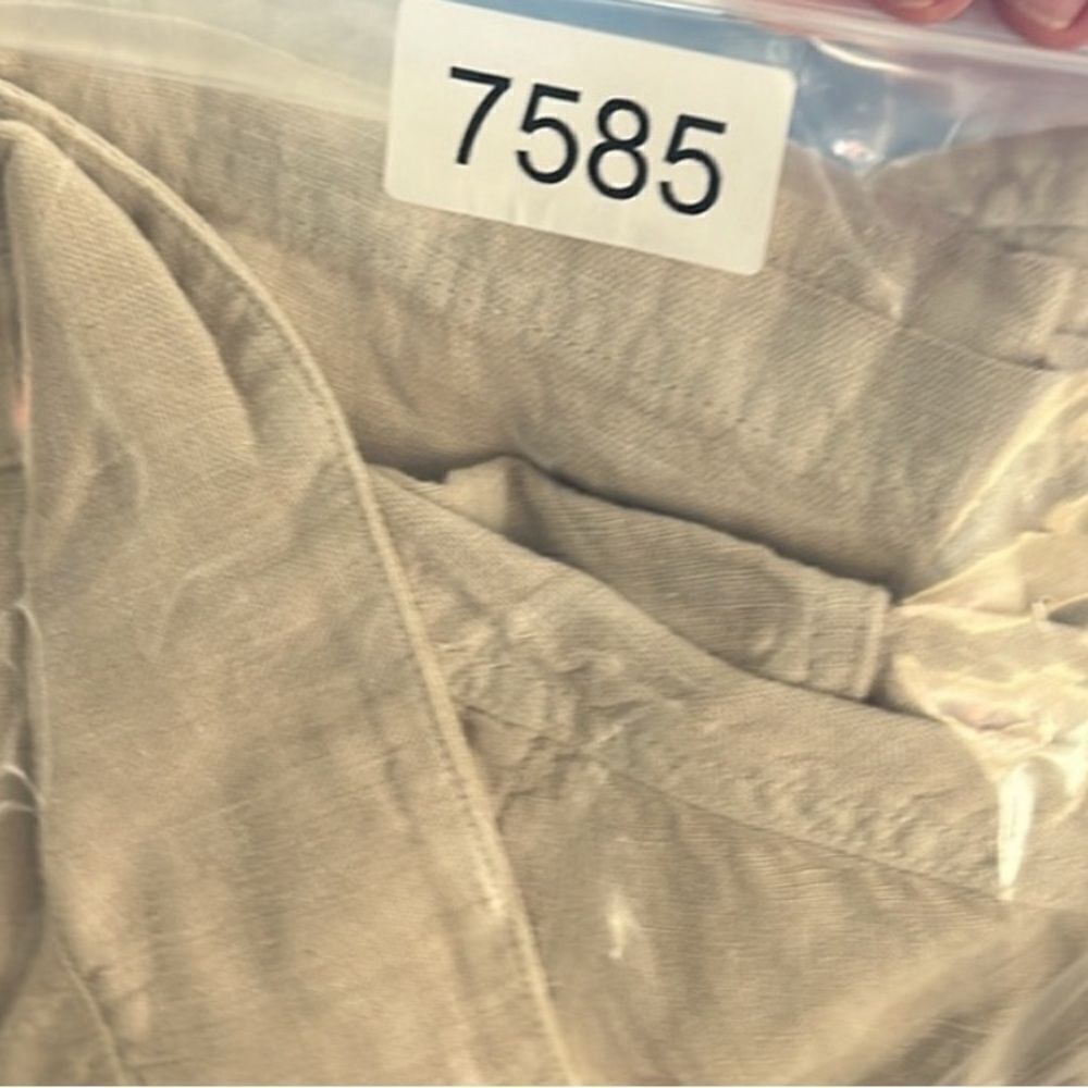 NWT MATE The Label Plus Size Classic Utility Linen Jumpsuit Natural Color - 3XL - Picture 12 of 12